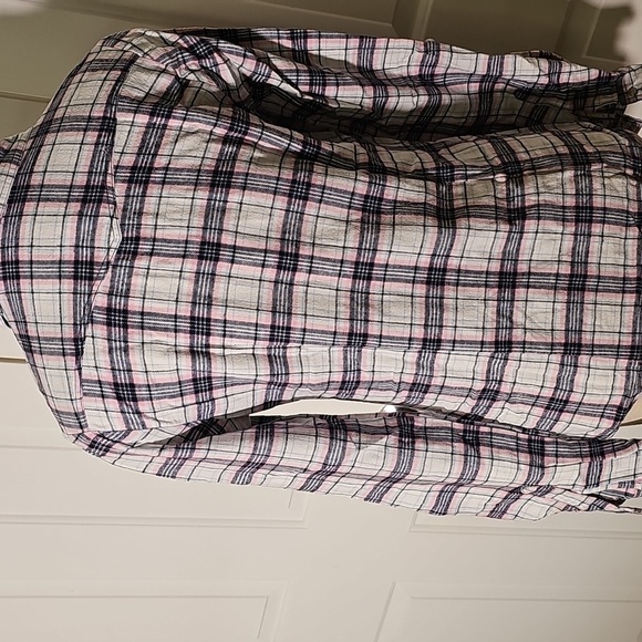 YMI USA Plaid Button-Up Shirt W/pearl Snaps. Size Meduim. Cotton - Picture 5 of 9